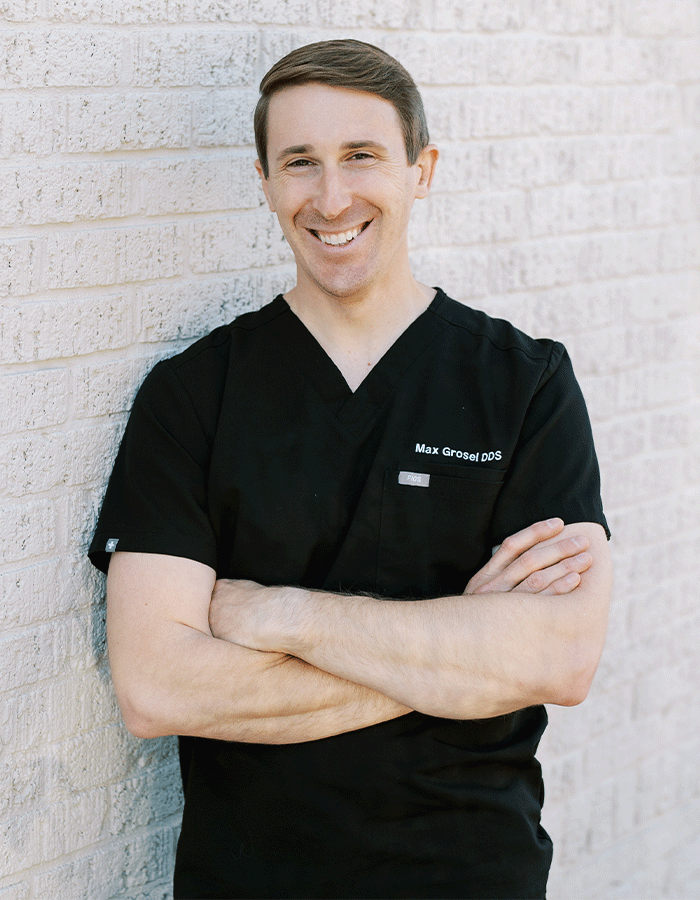 Headshot of Dr. Max Grosel, dentist at Grandview Dental Care in Columbus, Ohio.